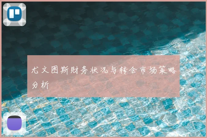 尤文图斯财务状况与转会市场策略分析